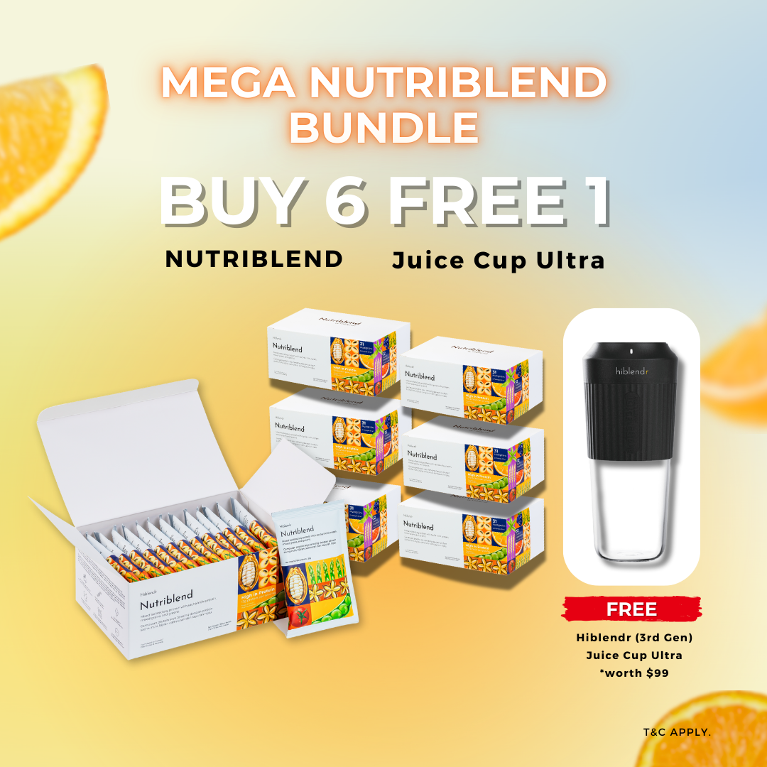 Mega Nutriblend™ Bundle (x 6 Bundle - 90 servings: Free Hiblendr)