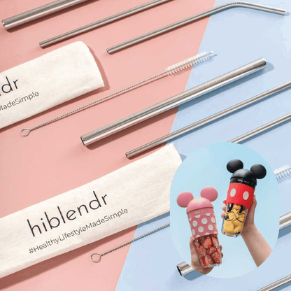HiBlendr™ - "Zero Waste" Metal Straw Set (Normal/For Disney) - HiBlendr MY